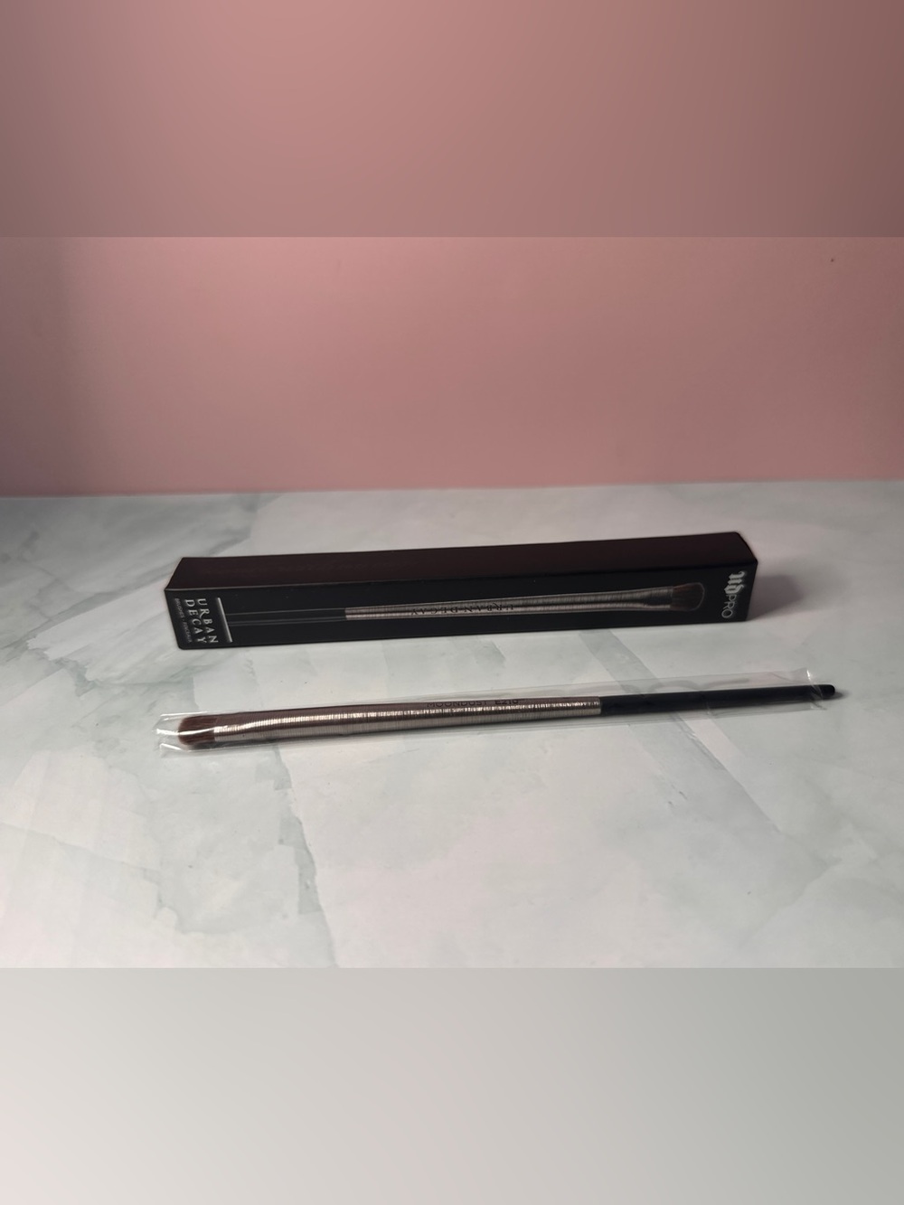 Men Grooming Precision Brush - Silver/Black